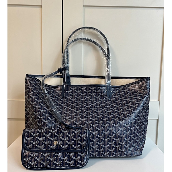 Dogtooth Bag Large Capacity Purse Mom Bag Wallet Gift Women Navy Blue-Xin Navy blu