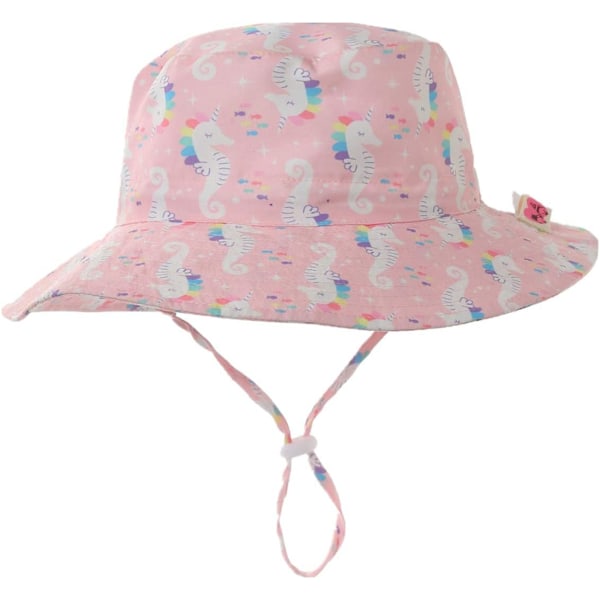 racy Toddler Kids UPF 50+ Solhatt Bred Brätte Solskydd Hattar för Baby Boys Girls Justerbar