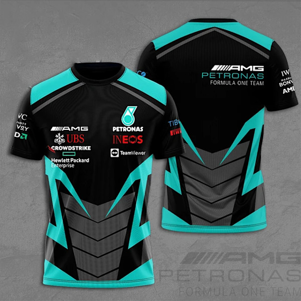 2023 Sommar AMG Petronas F1 Sports T-shirts Formel 1 T-shirts stil 5 style 5 L