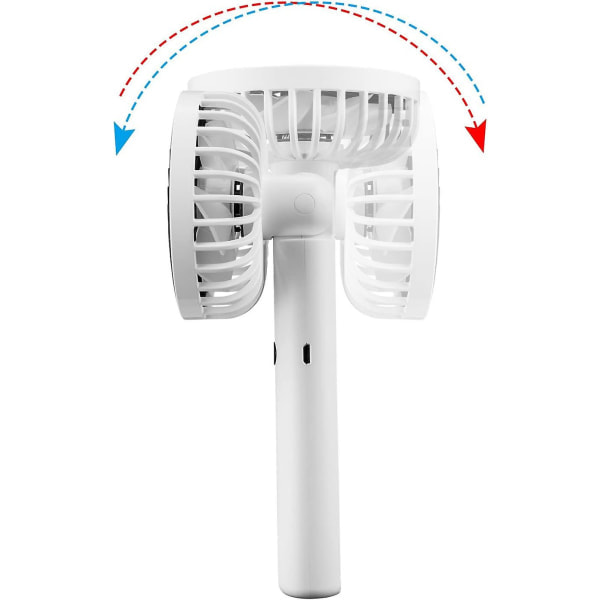 Mini Fan Quiet Fan Elektrisk Håndholdt Fan Bærbar Håndholdt Batteridrevet Fan med 7 Blade null ingen