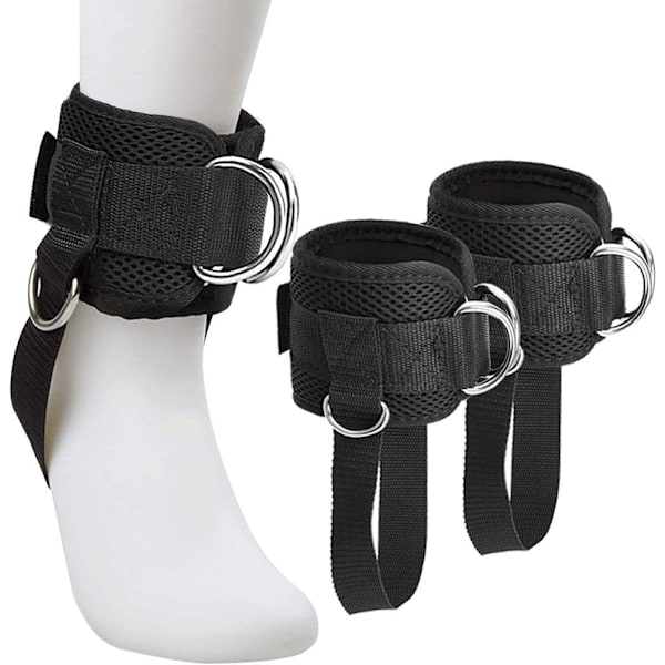 pair of ankle straps, adjustable padded training cuffs - high quality