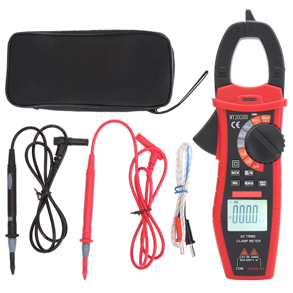 Digital Clamp Multimeter Handheld LCD Display DC AC Current Meter MY2020D