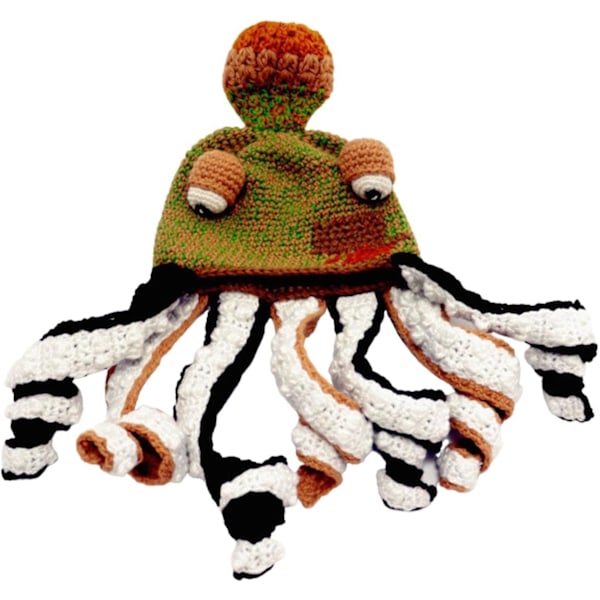 Squid hat novelty funny cartoon octopus long tentacles eye hat wi