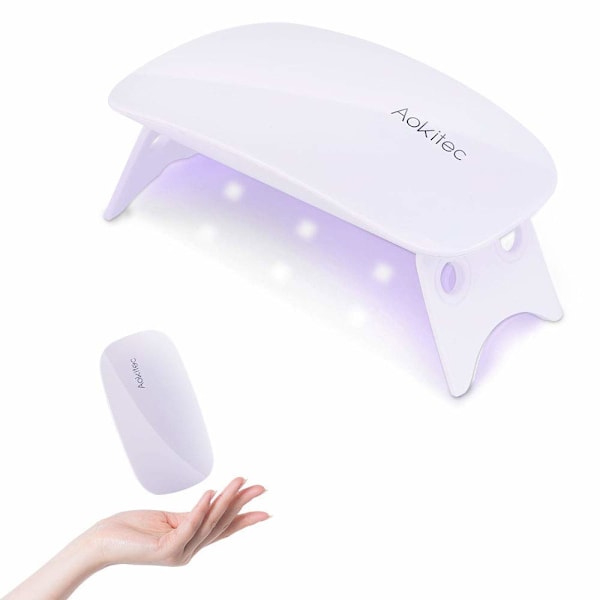 Mini UV LED nail lamp, portable nail dryer for all gel nail polishes