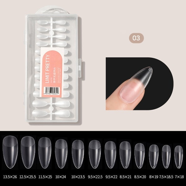 IC 240pcs Gel X Nails Tip Press on Extension Acrylic Full Cover 03