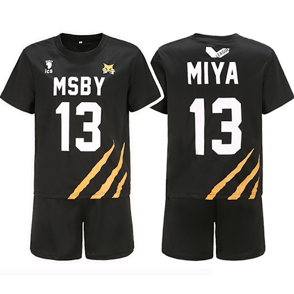 Haikyuu Cosplay Kostym MSBY Volleybollklubb Karasuno High Scho DS AXXL