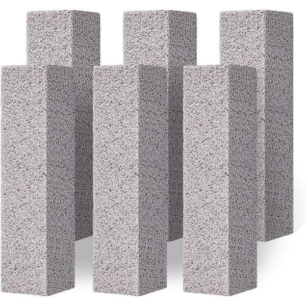 6-pack of pumice stones for cleaning toilet bowls, scouring stick Powe