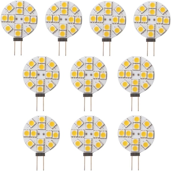 10x G4 LED Bulb Non Dimmable Warm White 2700K DC 12V Replacement - Perfect