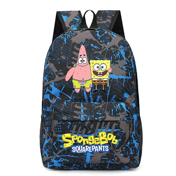 Spongebob Ny ryggsäck Kawaii Tecknad Mode Skolväska Anime Väska Oxford Tyg Barn Ryggsäckar Trendiga Studentväskor Presenter F