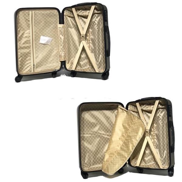 CELIMS FRANCE - Set med 4 väskor | Väskset | Väska med Vanity | ABS | Champagne Champagne