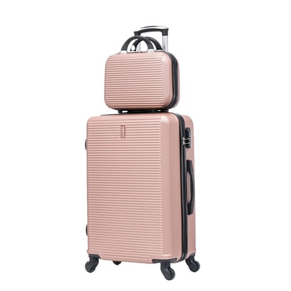 Valise Grande Taille - CELIMS FRANCE - 75cm - ABS - Indbygget Lås - Rose Gold Rose guld