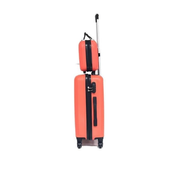 CELIMS RANSKA - 55x35x25 Easyjet matkakassi Vanity Week-End | 55 cm matkakassi | ABS-matkakassi | Integroitu lukko | Oranssi Orange