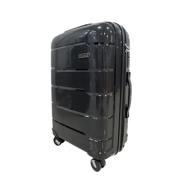 CELIMS - Medium Size Suitcase 65cm | Weekend Bag | Polycarbonate Suitcase | Integrated TSA Lock | Black Svart