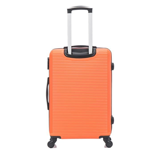 CELIMS - Medium Weekend Matkalaukku Setti Vanity / Toalettilaukku 35cm Jäykkä ja kevyt | Pitokoko 20kg 65cm | Oranssi Orange