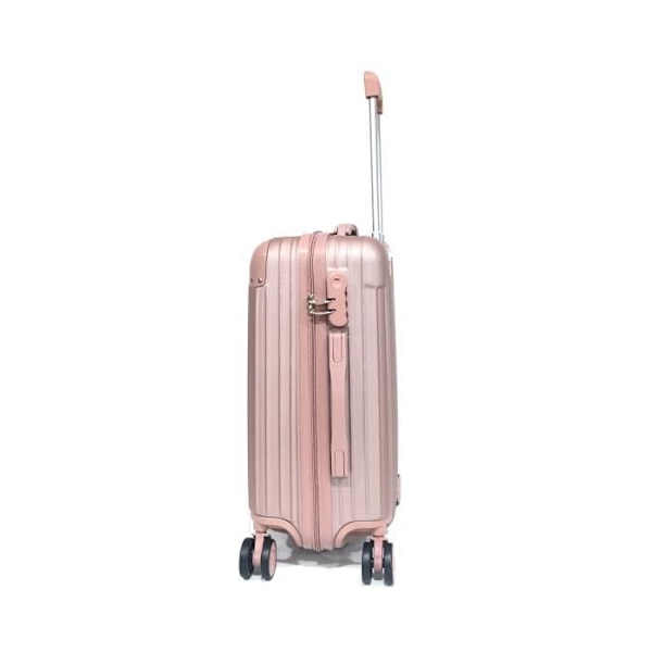 CELIMS - Robust kabinstorlek resväska - Stela förstärkningar - 55 cm - Rose Gold - Franskt märke