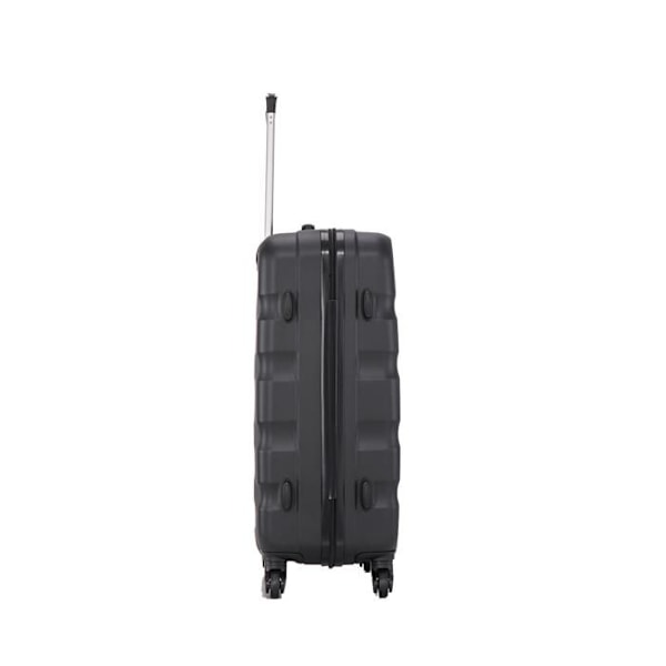 CELIMS FRANCE - Aerowave Stort Resväskor | Storlek Incheckat 23kg | 75cm | Inbyggt Lås | ABS | Svart Svart