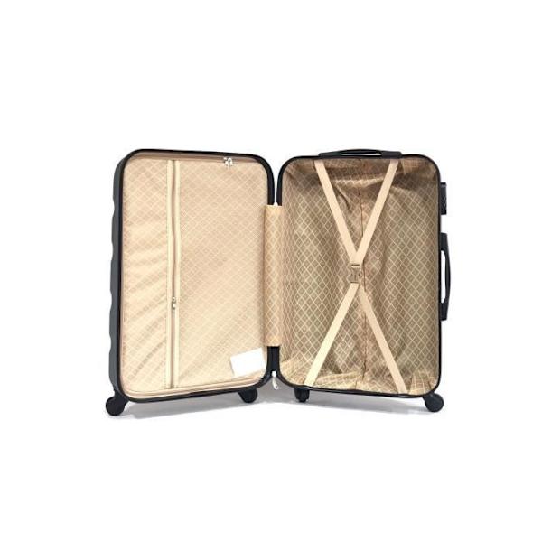 CELIMS - Medium Weekend Matkalaukku Setti Vanity / Toalettilaukku 35cm Jäykkä ja kevyt | Pitokoko 20kg 65cm | Vihreä Grön