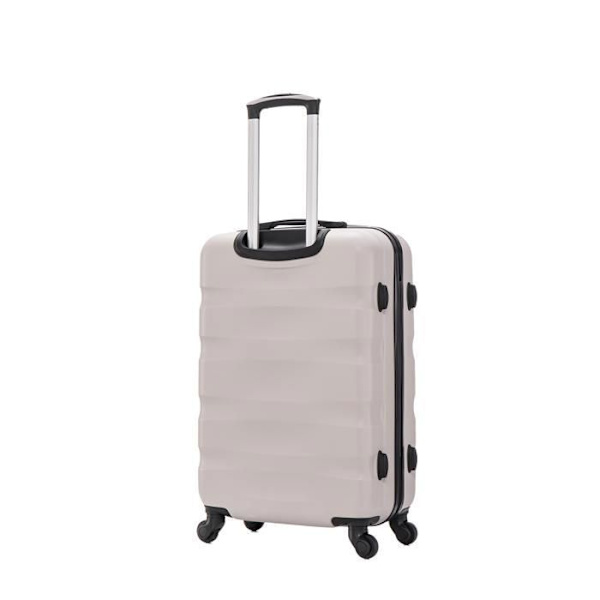 CELIMS FRANCE - Aerowave Stort Resväska | Incheckad Vikt 23kg | 75cm | Inbyggd Lås | ABS | Grå Grå