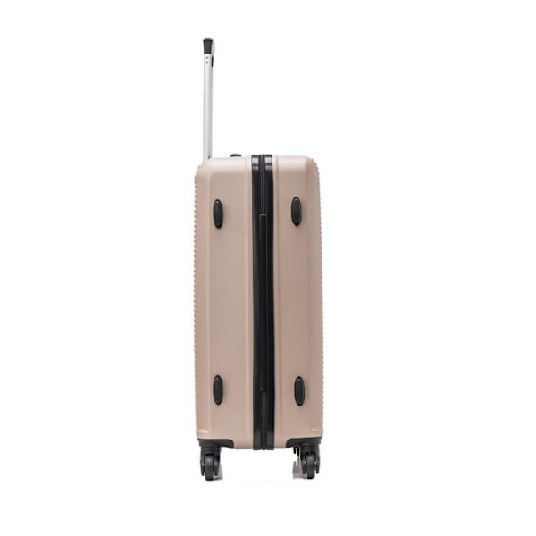 CELIMS FRANCE - Kabinväska med avtagbara hjul | Kabinväska 45x36x20 Easyjet | ABS | Lätt och styv | Champagne Champagne