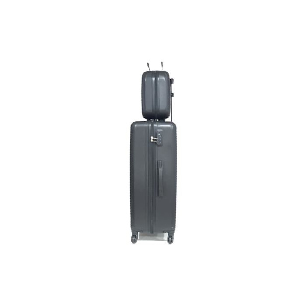 Stort Kuffert - CELIMS FRANCE - 75cm - Integreret Lås - ABS - Sort Svart