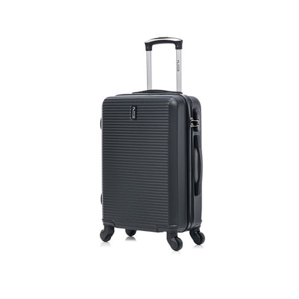 CELIMS FRANCE - Weekend Kabinväska 55x35x25 | Kabinväska EasyJet 55cm | ABS-väska | Inbyggd lås | Svart Svart