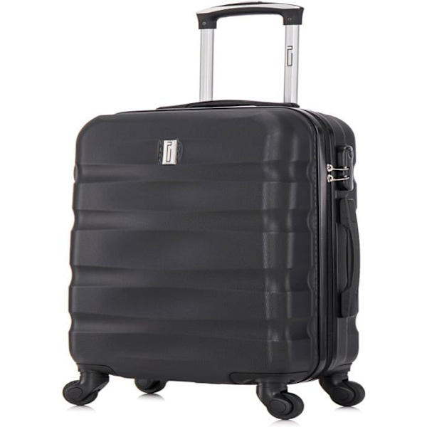 CELIMS - Kuffertsæt | Kabinekuffert + toilettaske med vasketøj 30 cm Godkendt af 100+ Airlines | 55x40x20 | Sort Grå