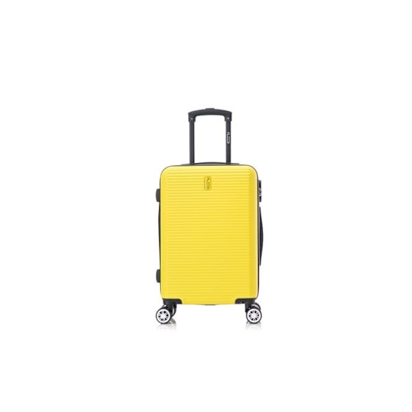 CELIMS FRANKRIKE - Handbagage 55x35x25 Helg | Handbagage EasyJet 55cm | ABS-väska | Inbyggd lås | Gul Gul