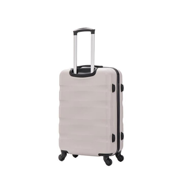 CELIMS - Resväska Set | Mellanstor resväska med toalettväska / sminkväska | Mellanstor styv resväska 65cm | Grå Grå