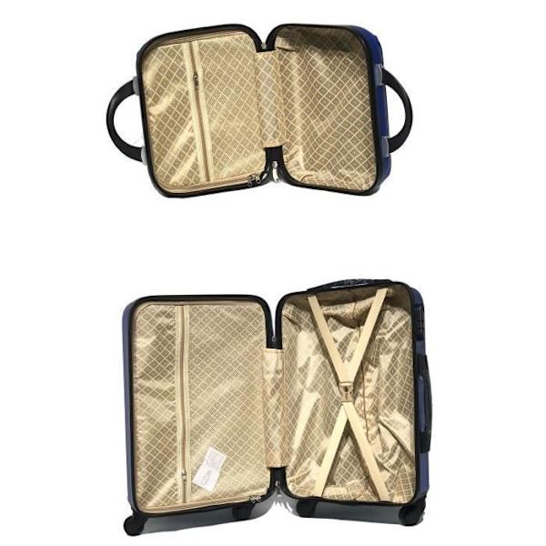 CELIMS RANSKA - Käsimatkatavara 55x35x25 Easyjetilla, viikonloppukassi | Käsimatkatavara 55cm | ABS-matkalaukku | Integroitu lukko | Sininen Blå