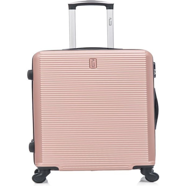 Weekendkuffert | Medium kuffert Størrelse 65cm | Robust ABS | 4 360° hjul | Integreret lås | Rose guld Rosa