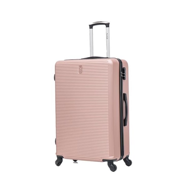 CELIMS FRANCE - Suuri Matkalaukku 75cm Viikonloppu | Tarkastusmatkalaukku 23kg | Integroitu Lukko | ABS | Rose Kulta Rosa
