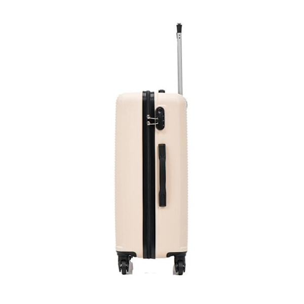 CELIMS FRANCE - Sæt af 3 Kufferter til Weekend | Håndbagage + Mellem Kuffert + Større Kuffert | ABS | Beige Beige