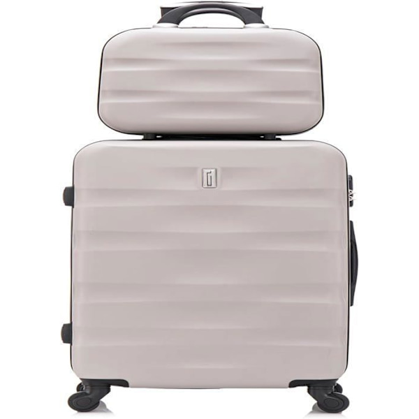CELIMS RANSKA - Suuri Matkalaukku Vanity Aerowave | La CHECK-in 23kg | 75cm | Sisäänrakennettu Lukko | ABS | Harmaa Grå