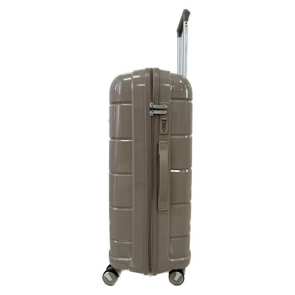 CELIMS RANSKA - Suuri matkalaukku 75cm | Lautakappi 23kg | Polypropeenimatkalaukku | Shampanja Champagne