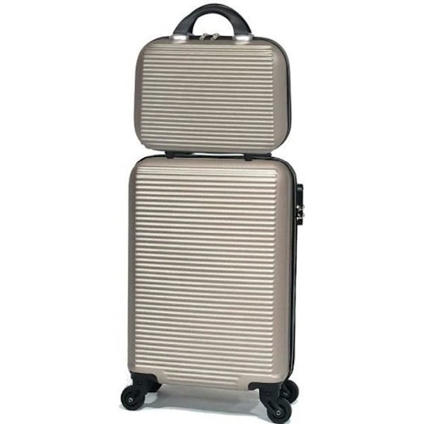 CELIMS FRANCE - Liikuteltavilla Pyörillä varustettu Matkalaukku ja Laukkupakkaus Viikonloppu | Matkalaukku 45x36x20 Easyjet | Kuohuviini Rosa