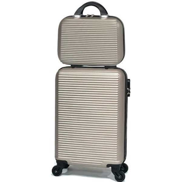 Champagne Small Cabin Kuffert - Håndbagage - Overholder nye EasyJet-regler Rosa