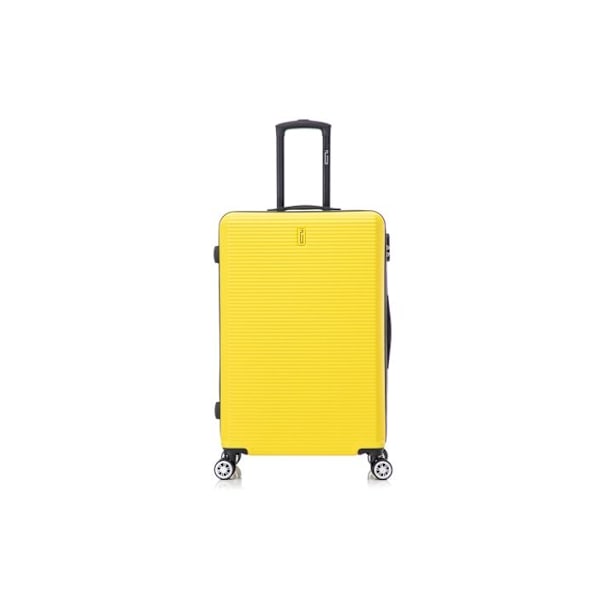 CELIMS RANSKA - Suuri Matkalaukku 75cm Viikonloppu | Tavarasäiliö 23kg | Integroitu Lukko | ABS | Keltainen Gul