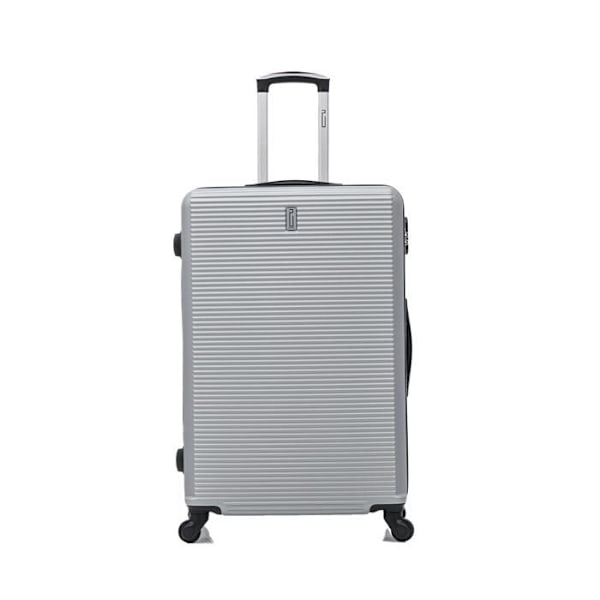 CELIMS FRANCE - Mellanstor Resväska 65cm | Helgresa Väska | ABS | 4 hjul 360° | Inbyggt Lås | Grå Grå