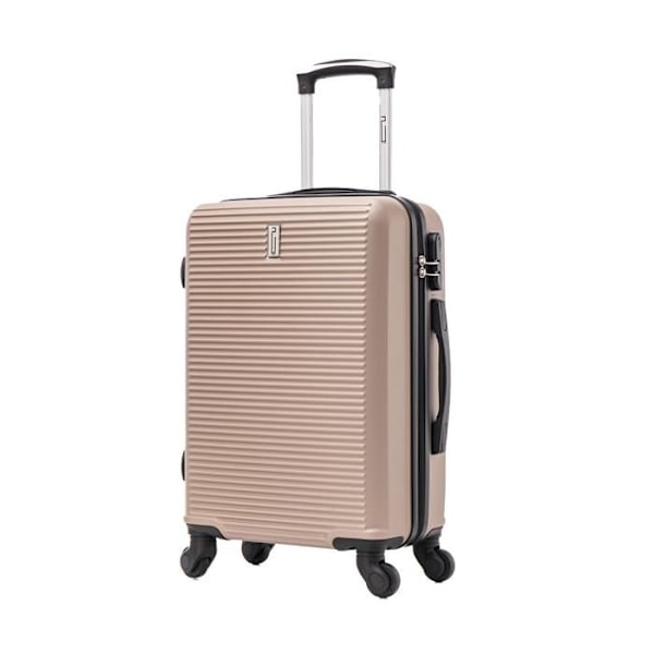 CELIMS FRANCE - Kabinväska med avtagbara hjul | Kabinväska 45x36x20 Easyjet | ABS | Lätt och styv | Champagne Champagne
