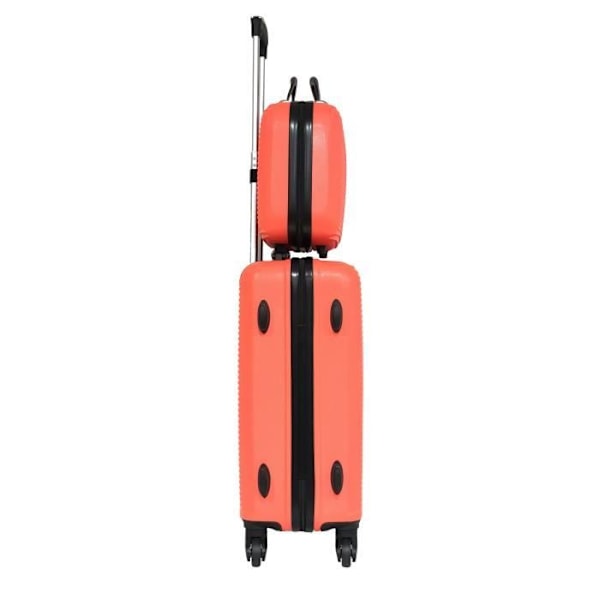 CELIMS RANSKA - 55x35x25 Easyjet matkakassi Vanity Week-End | 55 cm matkakassi | ABS-matkakassi | Integroitu lukko | Oranssi Orange