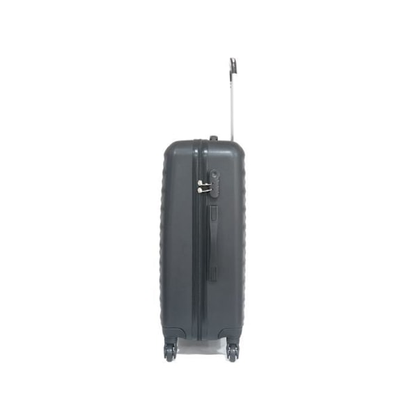 CELIMS FRANCE - Mellem Urban Kuffert 65cm | Robust ABS | 4 hjul 360° | Indbygget lås | Sort Svart