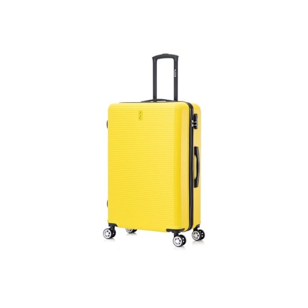 CELIMS RANSKA - Suuri Matkalaukku 75cm Viikonloppu | Tavarasäiliö 23kg | Integroitu Lukko | ABS | Keltainen Gul