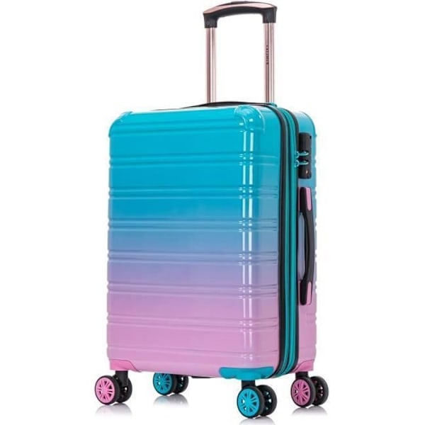 CELIMS FRANCE - Kabinekuffert 55x35x25 cm i polycarbonat | Håndbagage | TSA-lås | Turkis Turkos