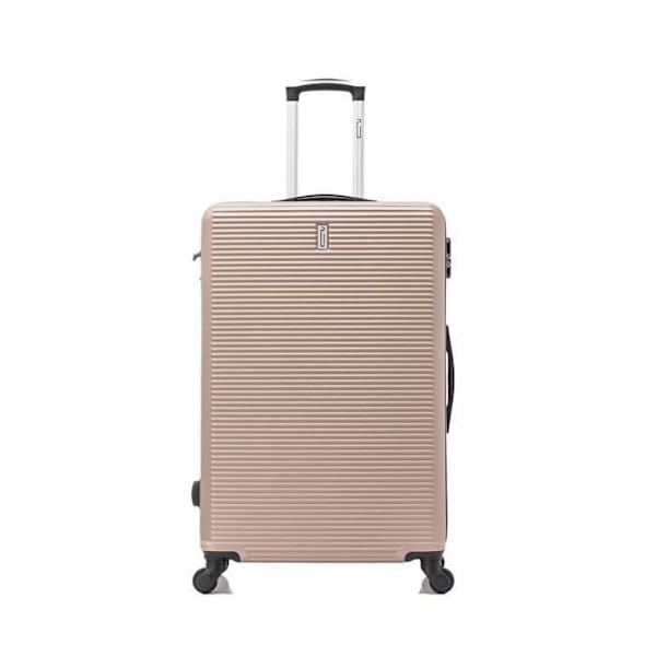 CELIMS - Set resväska 6 delar | Liten resväska + Kabinväska + Medium resväska + Större resväska + 2x necessär | ABS | Champagne Champagne