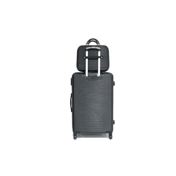 Stort Kuffert - CELIMS FRANCE - 75cm - Integreret Lås - ABS - Sort Svart