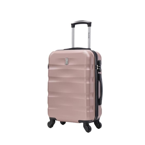 CELIMS FRANCE - Set av resväskor 4 delar Aerowave | Resväskeset | Lås | Lätt och hård | Roséguld Rosa