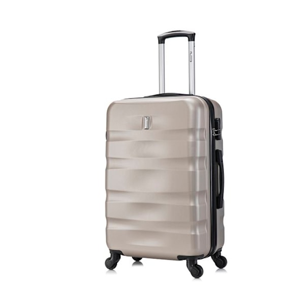 CELIMS FRANCE - Set av resväskor 5 Delar Aerowave | Resväskeset | Lås | Lätt och Styv | Champagne Champagne