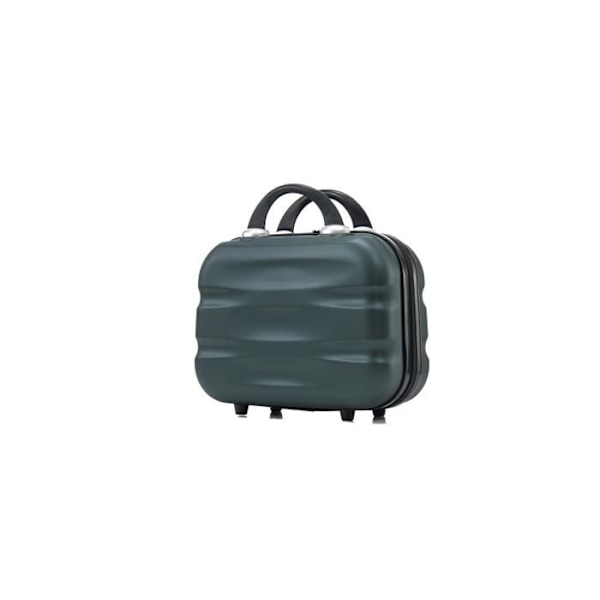 CELIMS - Medium Weekend Matkalaukku Setti Vanity / Toalettilaukku 35cm Jäykkä ja kevyt | Pitokoko 20kg 65cm | Vihreä Grön