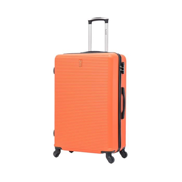CELIMS FRANCE - Suuri Matkalaukku 75cm Viikonloppu | Pakkamatkalaukku 23kg | Integroitu Lukko | ABS | Oranssi Orange