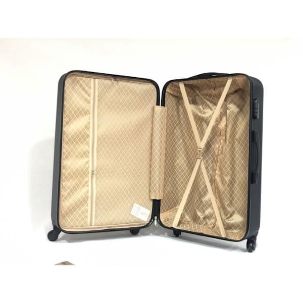 CELIMS RANSKA - Suuri Matkalaukku 75cm Viikonloppu | Matkalaukku 23kg | Integroitu Lukko | ABS | Musta Svart